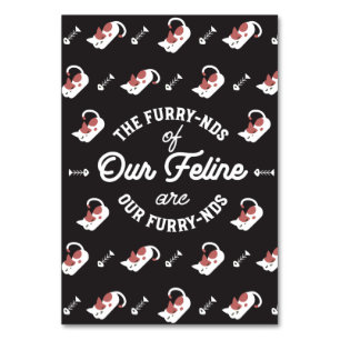 Numéro De Table Les Amis du chat Cute Pun