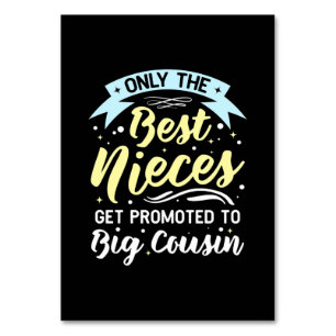 Numéro De Table Les Meilleures Nièces Sont Promues À Big Cousin