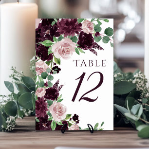 Numéro De Table Les passions de Moody   Vin violet Dramatique Rose