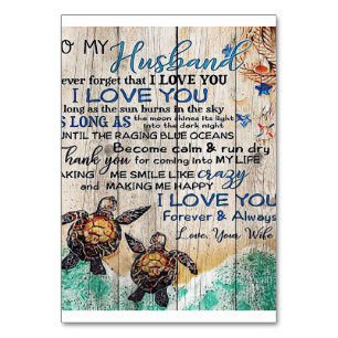 Numéro De Table Lettre à mon mari Décoration familiale