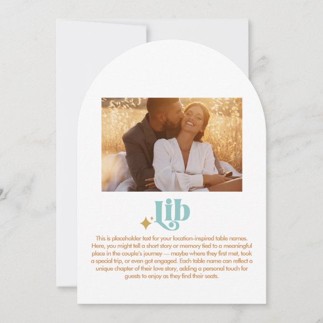 Numéro de table Lib (Devant)