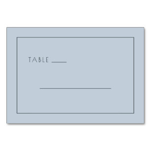 Numéro De Table Lignes minimalistes bleues sereines