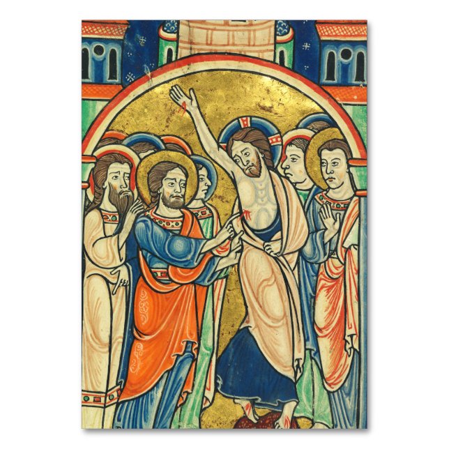 Numéro De Table L'Incrédulité de saint Thomas du Psautier  (Par défaut)