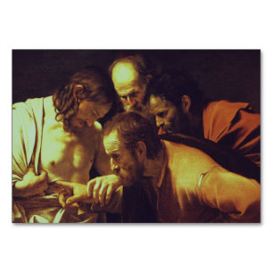 Numéro De Table L'Incrédulité de saint Thomas par Le Caravage