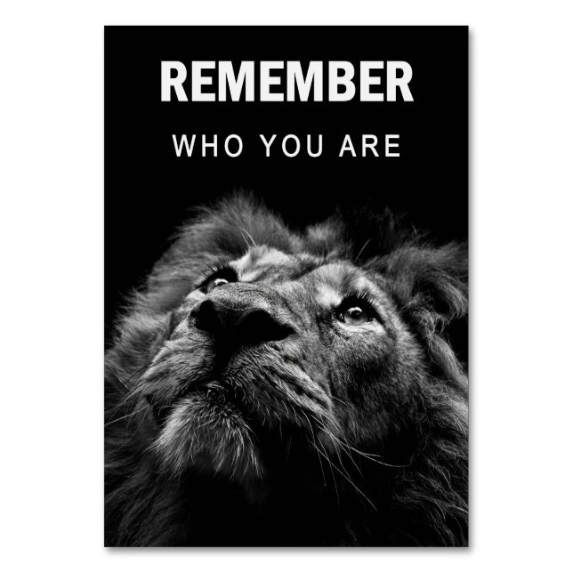 Numéro De Table Lion Se Rappelle Qui Vous Êtes (Par défaut)