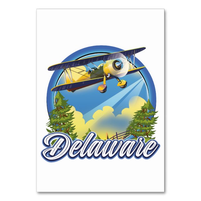 Numéro De Table logo de voyage du Delaware (Par défaut)