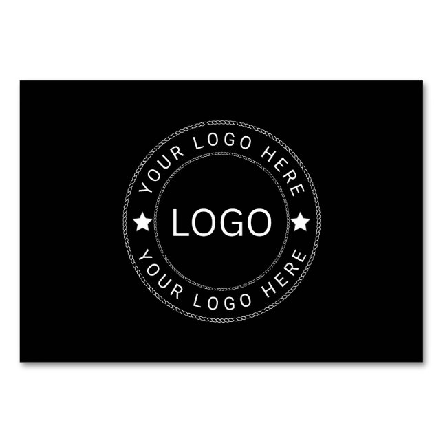 Numéro De Table Logo personnalisé (Devant)