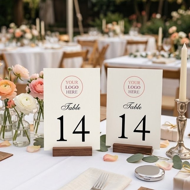 Numéro De Table Logo Promotionnel Personnalisé – Aucune Commande M (Créateur téléchargé)