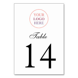 Numéro De Table Logo promotionnel personnalisé - Pas de commande m