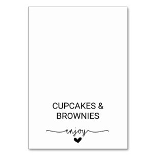 Numéro De Table Love Hearts Buffet Étiquettes de nourriture