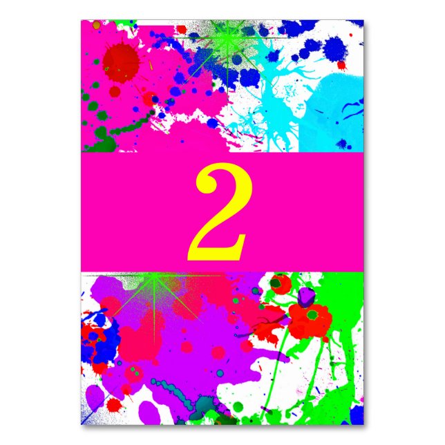 Numéro De Table Luminaire de néon, Plat de peinture, Personnalisé (Par défaut)