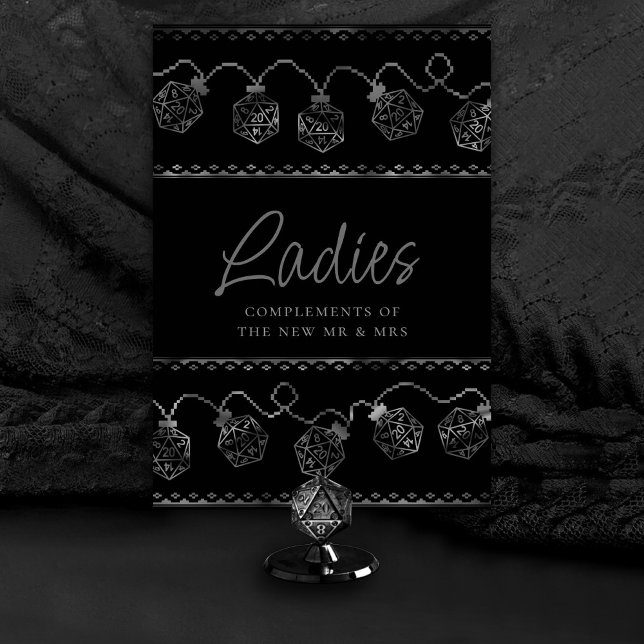 Numéro De Table Luminateurs RPG | Imaginaire Tabletop Gamer Dice P (Customize for various tables (advice, bubbles, snack/sweets/coffee bar, ladies/gentlemen, etc))