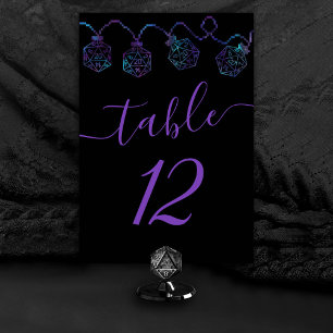 Numéro De Table Luminateurs RPG Nebula Imaginaire Tabletop Gamer