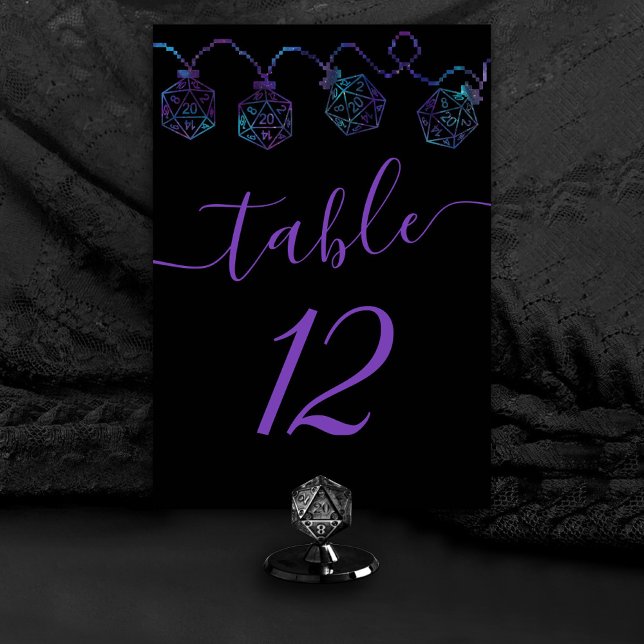 Numéro De Table Luminateurs RPG | Nebula Imaginaire Tabletop Gamer (Créateur téléchargé)