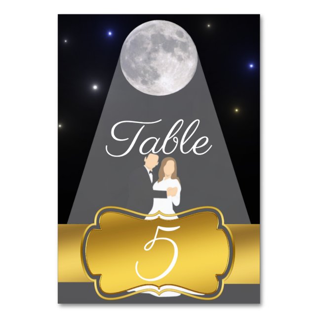Numéro De Table Lune (Par défaut)