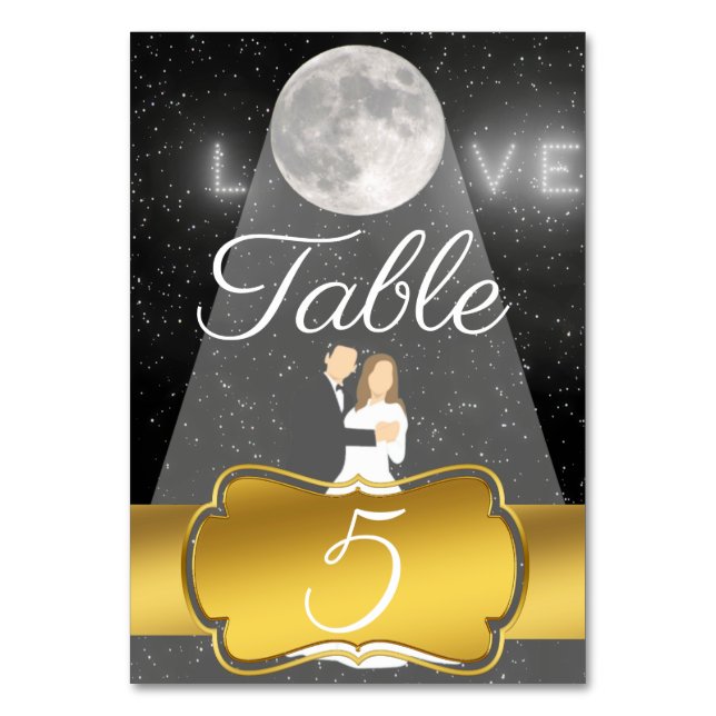 Numéro De Table Lune (Par défaut)