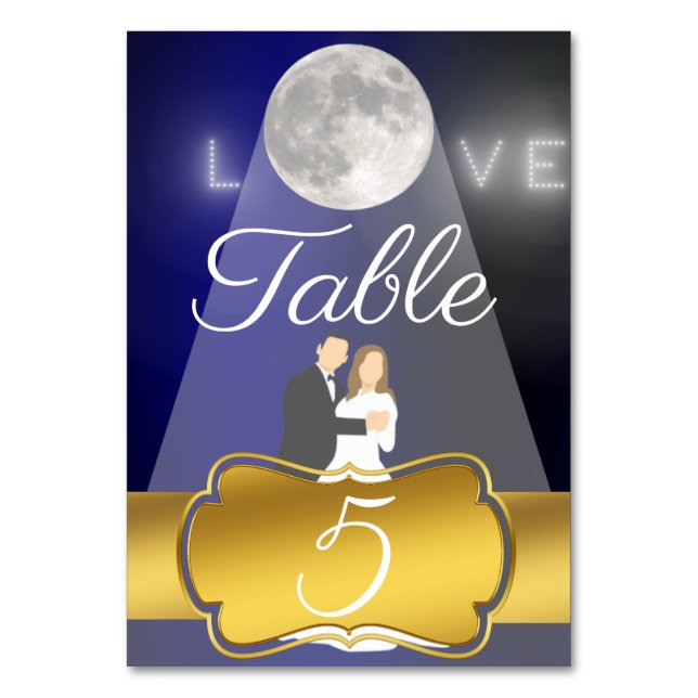 Numéro De Table Lune (Par défaut)