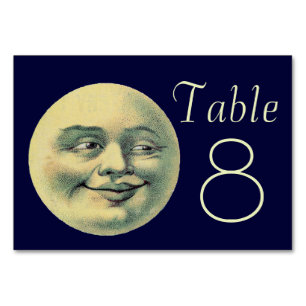 Numéro De Table Lune vintage