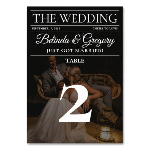 Numéro De Table Magazine Editorial Journal Photos Mariage