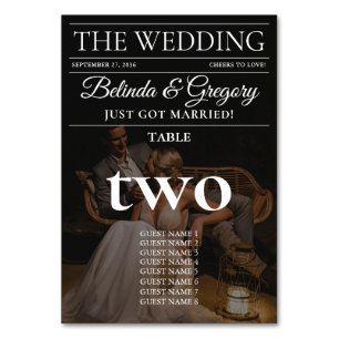 Numéro De Table Magazine Editorial Journal Photos Mariage