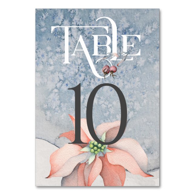 Numéro De Table Magie de Noël / Réception de mariage Table #10 (Par défaut)
