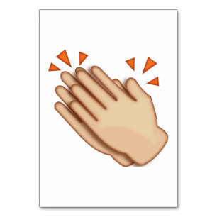 Numéro De Table Mains applaudissantes - Emoji