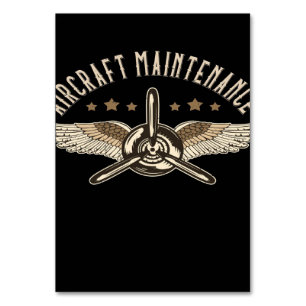 Numéro De Table Maintenance des aéronefs Conception Cool