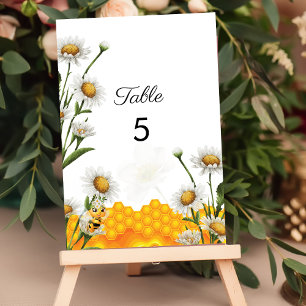 Numéro De Table Mama To Beem Honeypeb White Daisy