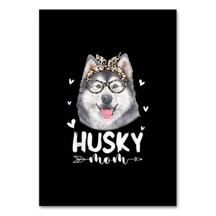 Numéro De Table Maman de Husky Dog Lovers Mother day