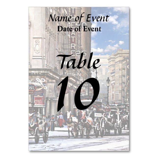 Numéro De Table Manhattan NY – Long Acre Square New York c1905 (Dos)