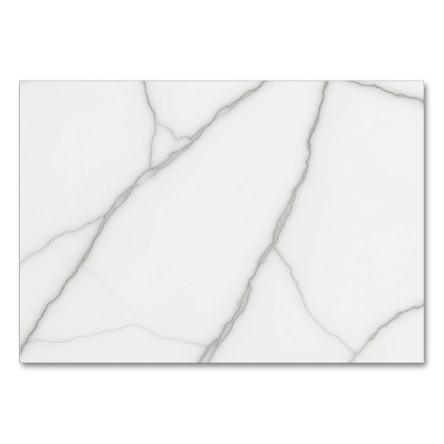 Numéro De Table Marbre Blanc (Devant)