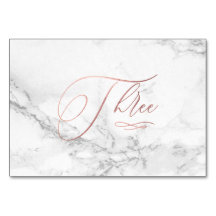 Marbre Faux Or Rose Romantique Calligraphie Trois 