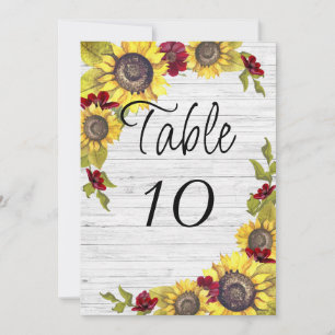 Numéro de table mariage