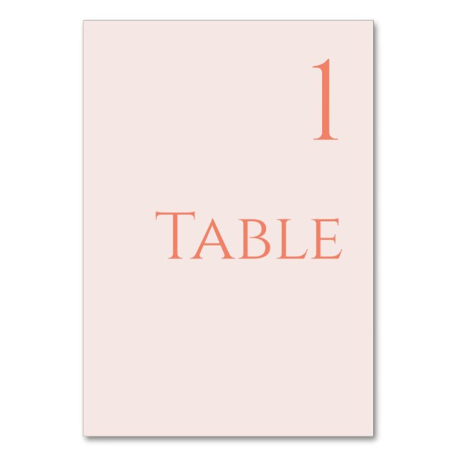 Numéro de table mariage (Par défaut)