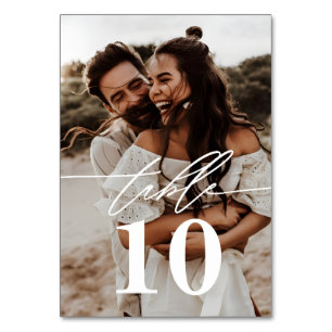 Numéro De Table Mariage 2 photos de script moderne