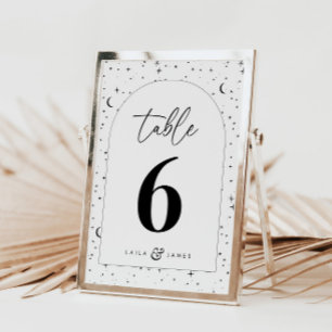 Numéro De Table Mariage à arc céleste