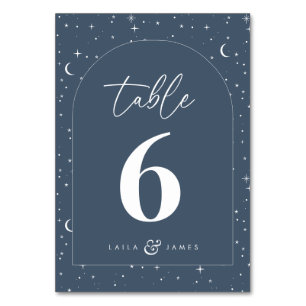 Numéro De Table Mariage à arches célestes de la Marine