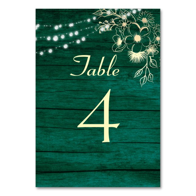 Numéro De Table Mariage à cordes de bois rustique (Par défaut)