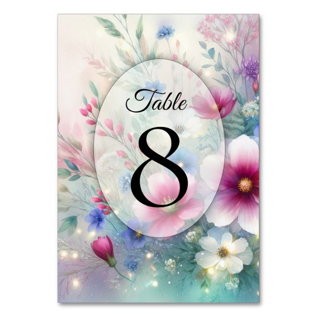 Numéro De Table Mariage à ressort rayonnant (Par défaut)