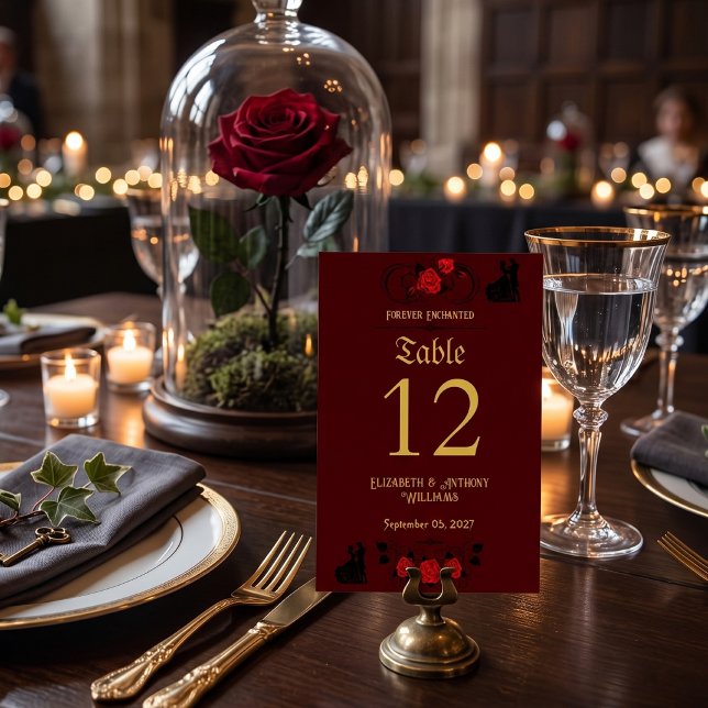 Numéro De Table Mariage à tout jamais enchanté (Créateur téléchargé)