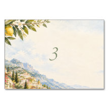 Mariage aquarelle eau citron Positano Côte amalfit