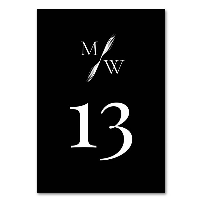 Numéro De Table Mariage arrière simple et moderne (Par défaut)