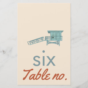 Numéro de table mariage avec animaux de l'océan po