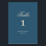 Numéro De Table Mariage Blanc de la Marine<br><div class="desc">Numéro de Table de Mariage Blanc de la Marine</div>