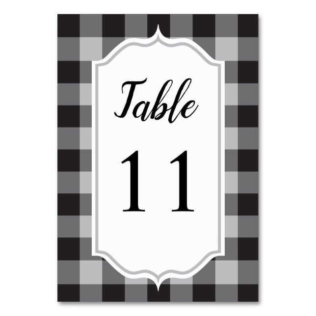Numéro De Table Mariage blanc noir blanc blanc blanc classique Buf (Par défaut)