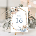 Numéro De Table mariage bleu foncé<br><div class="desc">numéro de table du mariage floral bleu foncé boho.</div>