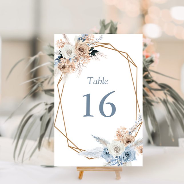 Numéro De Table mariage bleu foncé (Créateur téléchargé)