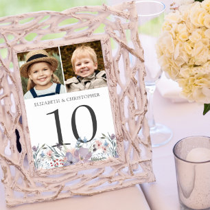 Numéro De Table Mariage Boho Floral Bride Groom Photos