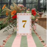 Numéro De Table Mariage Boho Super coloré rétro<br><div class="desc">Mariage Boho Super coloré rétro</div>
