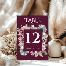 Mariage Botanique Figue Bordeaux Prune Capricieuse